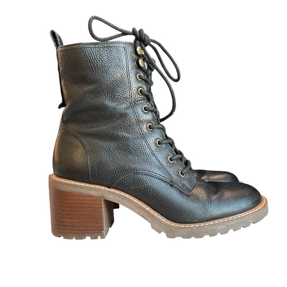 Crown Vintage Women's Leather Combat Boots SZ 8.5